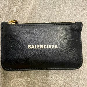 Balenciaga zip pouch wallet